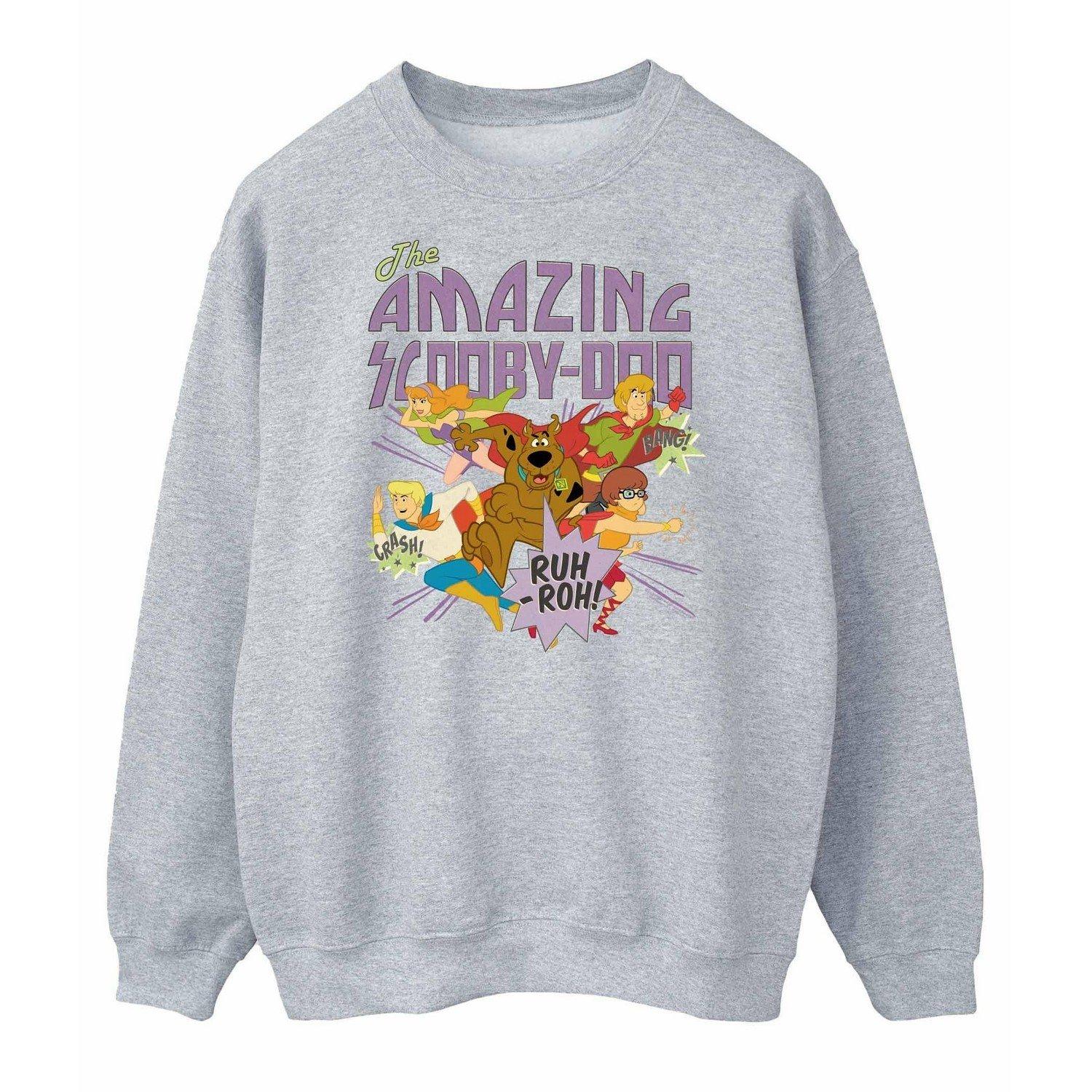 The Amazing Scooby Sweatshirt Damen Grau XXL von SCOOBY DOO