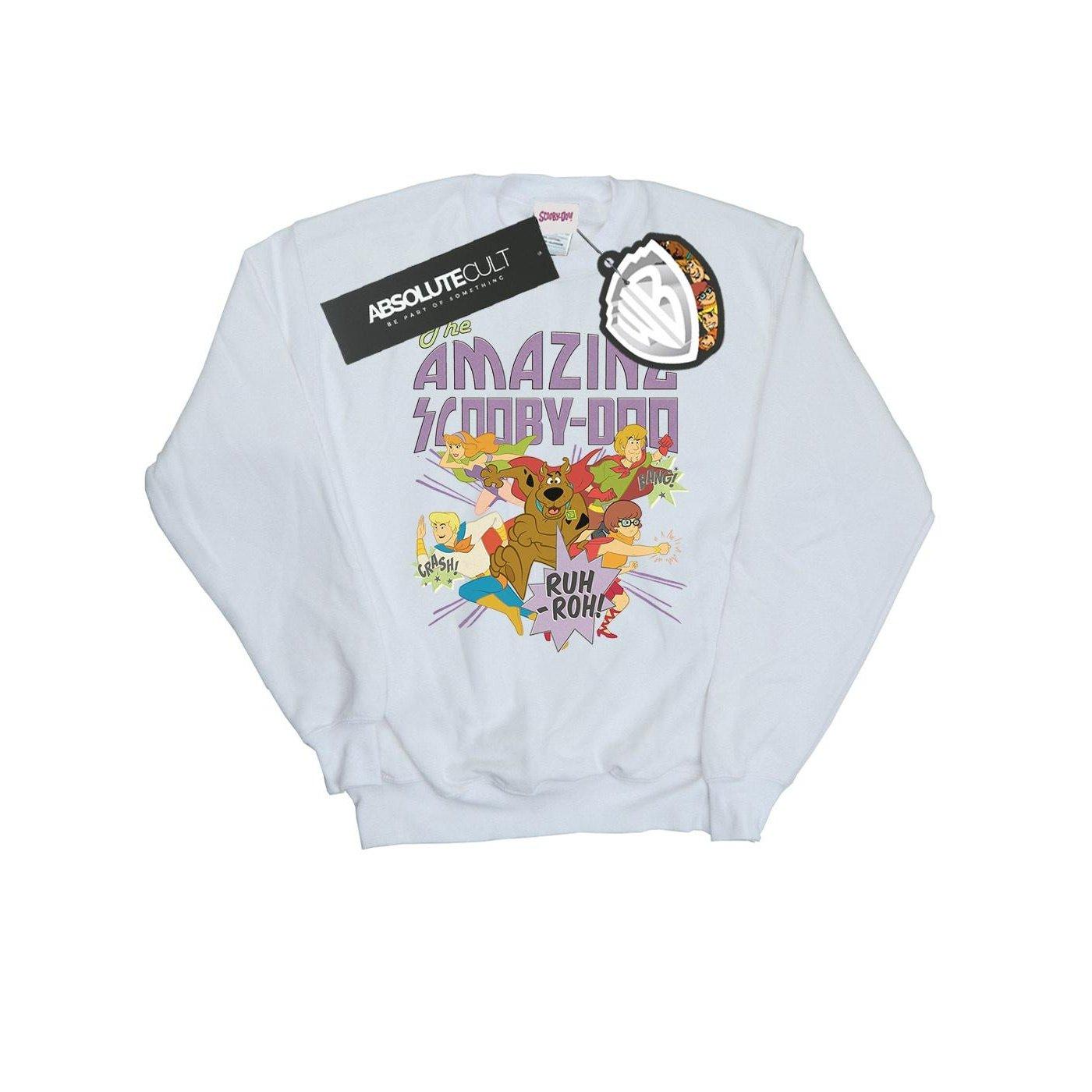 The Amazing Scooby Sweatshirt Herren Weiss 3XL von SCOOBY DOO