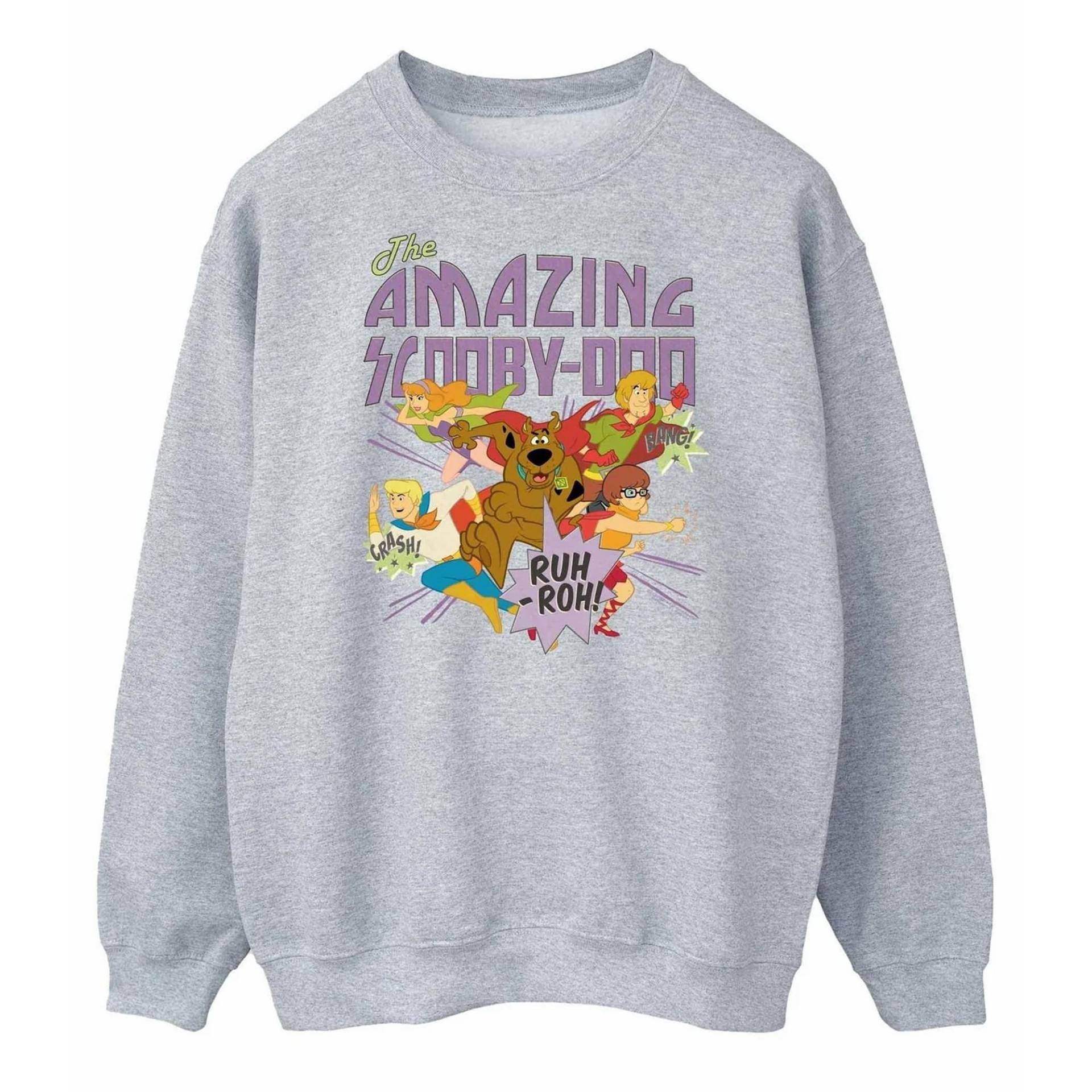 The Amazing Scooby Sweatshirt Mädchen Grau 140/146 von SCOOBY DOO