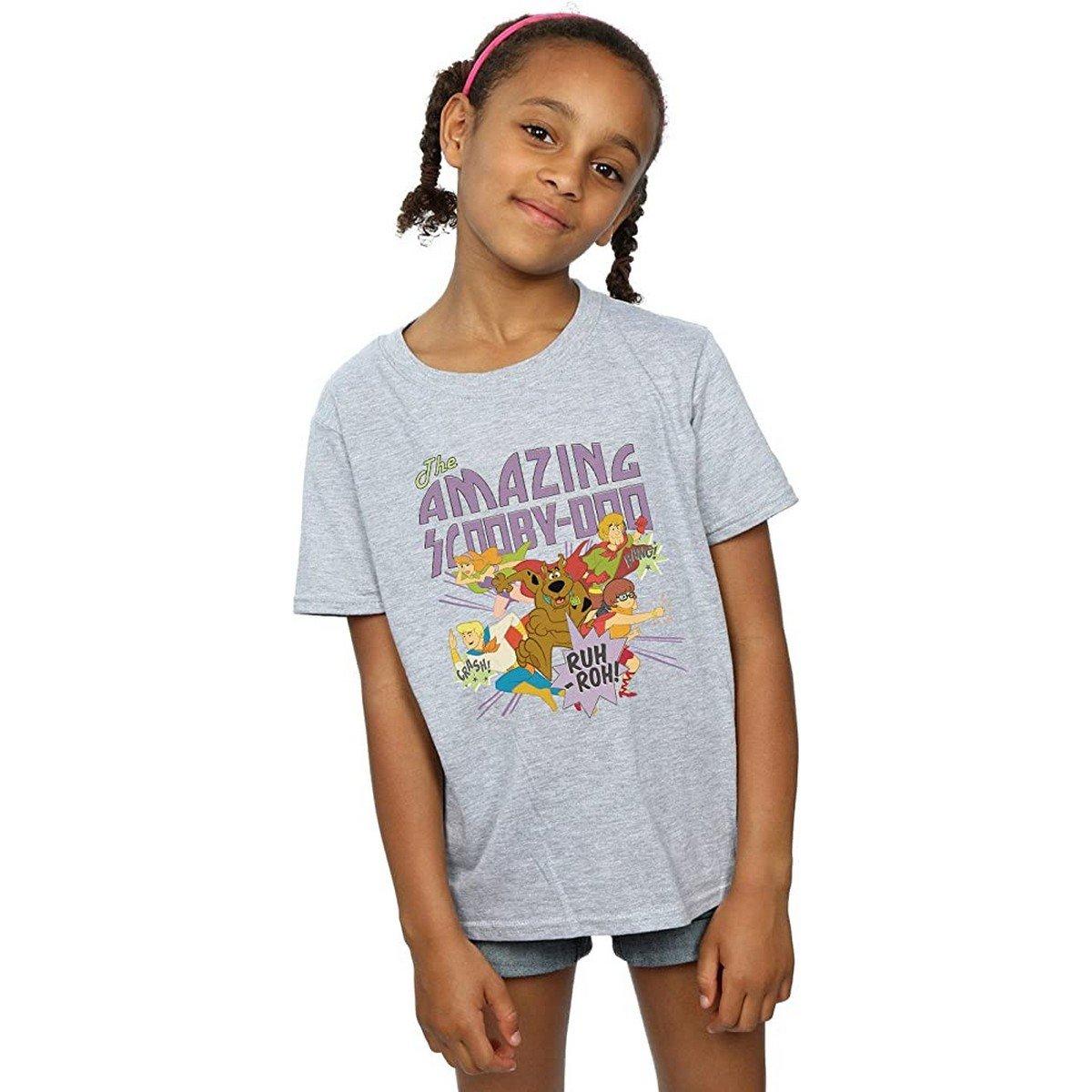 The Amazing Scooby Tshirt Mädchen Grau 140/146 von SCOOBY DOO