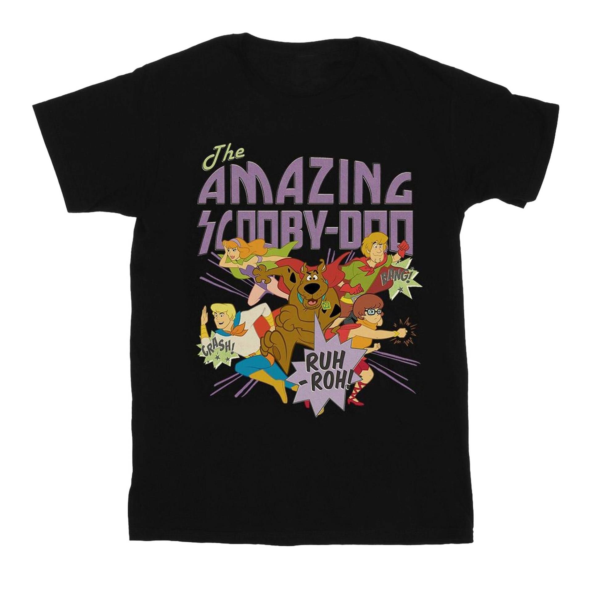 The Amazing Scooby Tshirt Mädchen Schwarz 152-158 von SCOOBY DOO