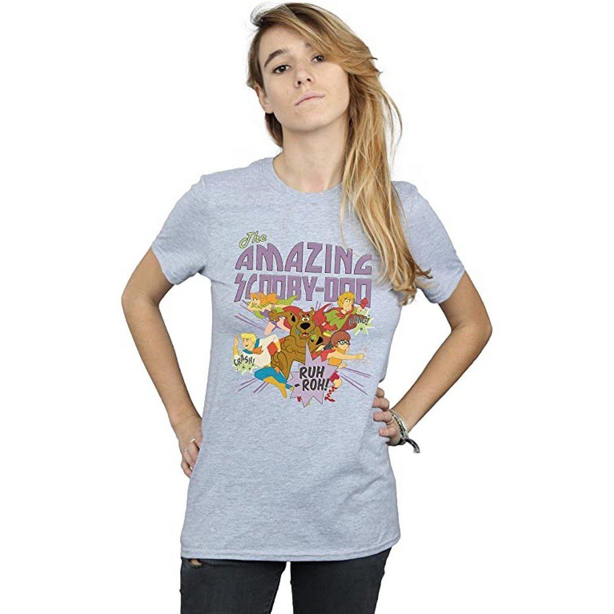 The Amazing Tshirt Damen Grau M von SCOOBY DOO