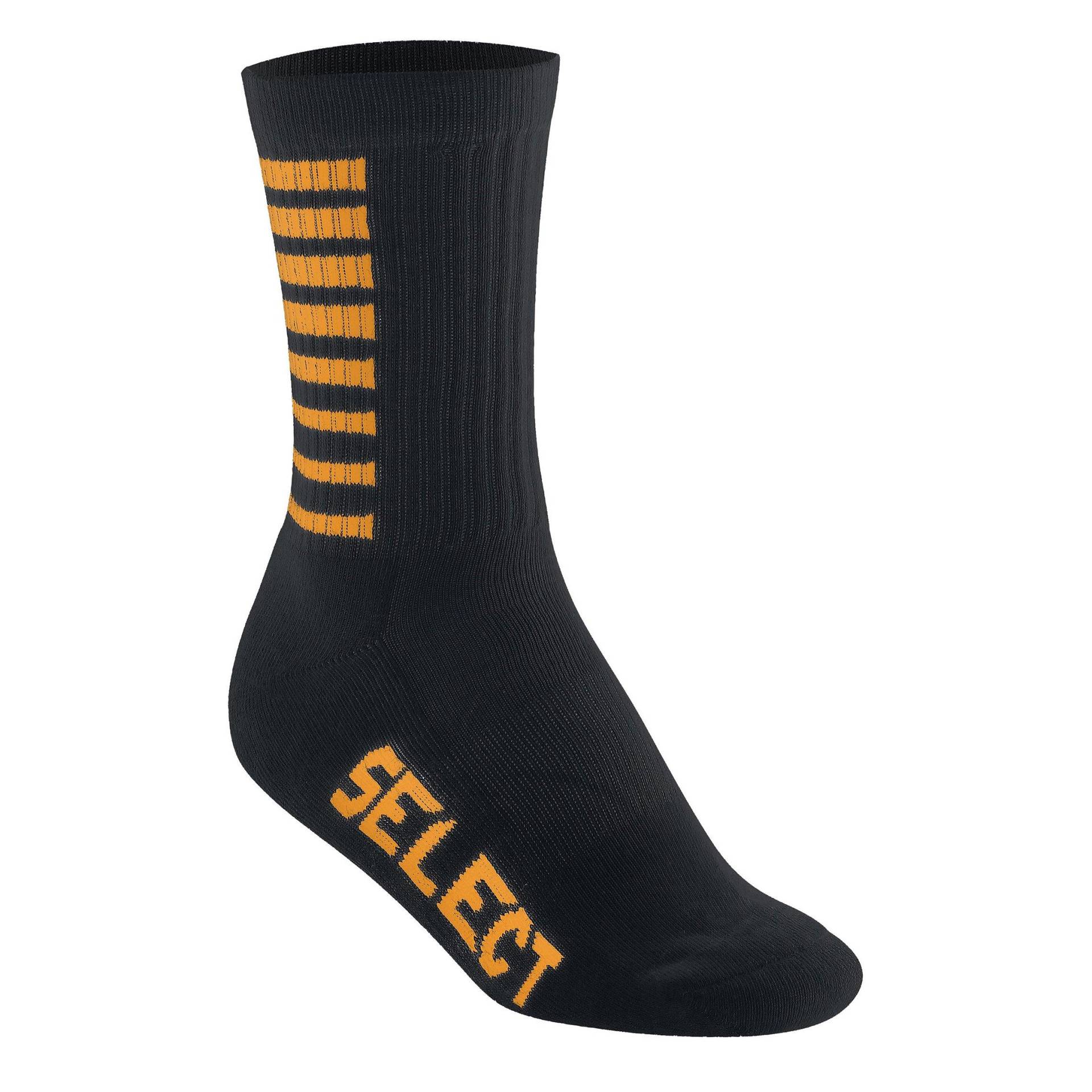 Socken Basic Herren Schwarz / Orange 36-38 von SELECT