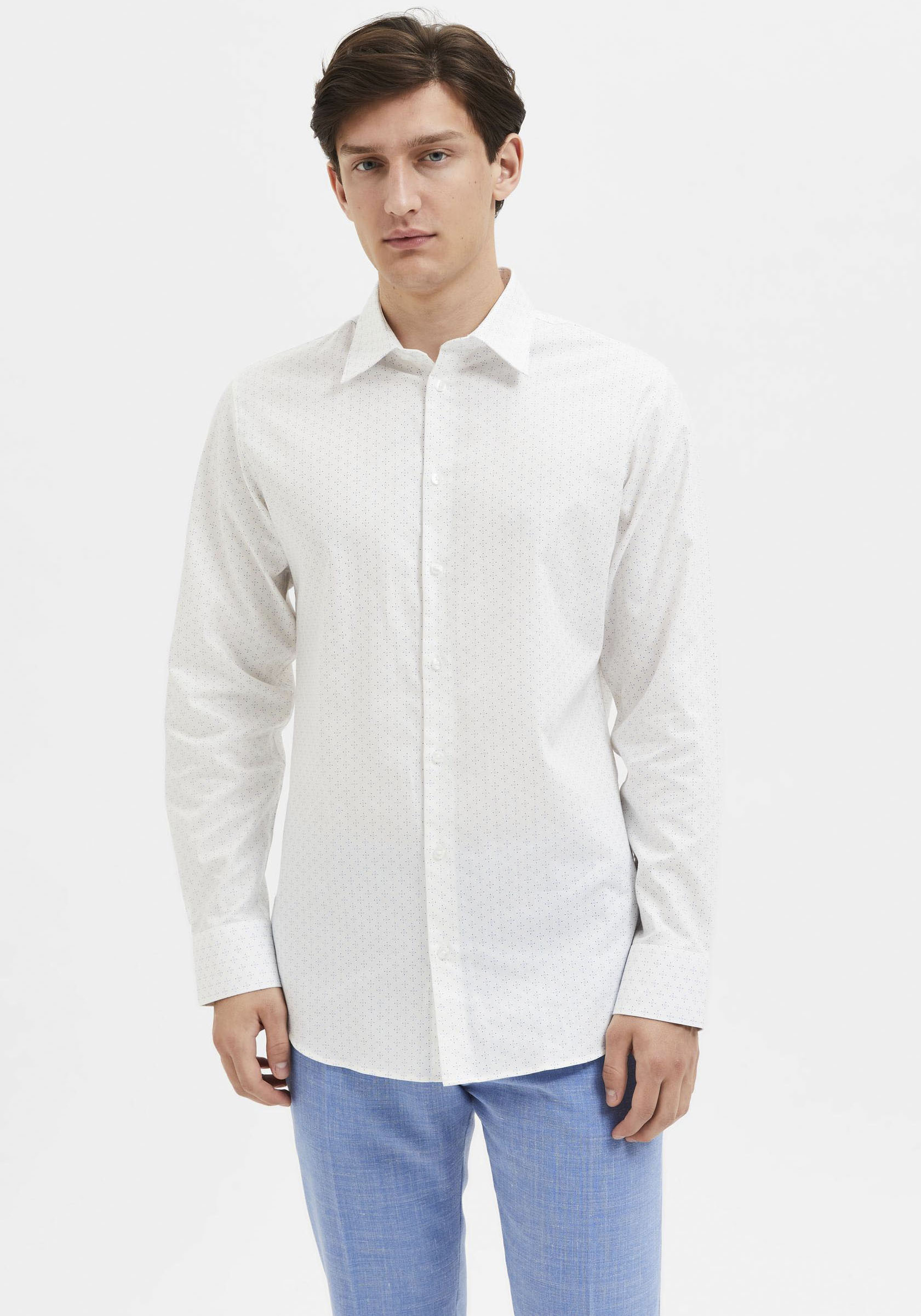 SELECTED HOMME Langarmhemd »SLHSLIMSOHO-ETHAN AOP SHIRT LS NOOS« von SELECTED HOMME