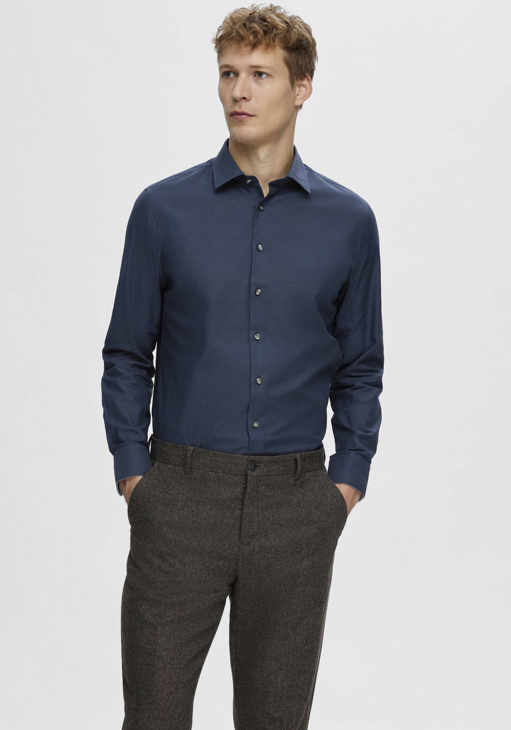 SELECTED HOMME Langarmhemd »SLHSLIMSOHO-DETAIL SHIRT LS NOOS« von SELECTED HOMME