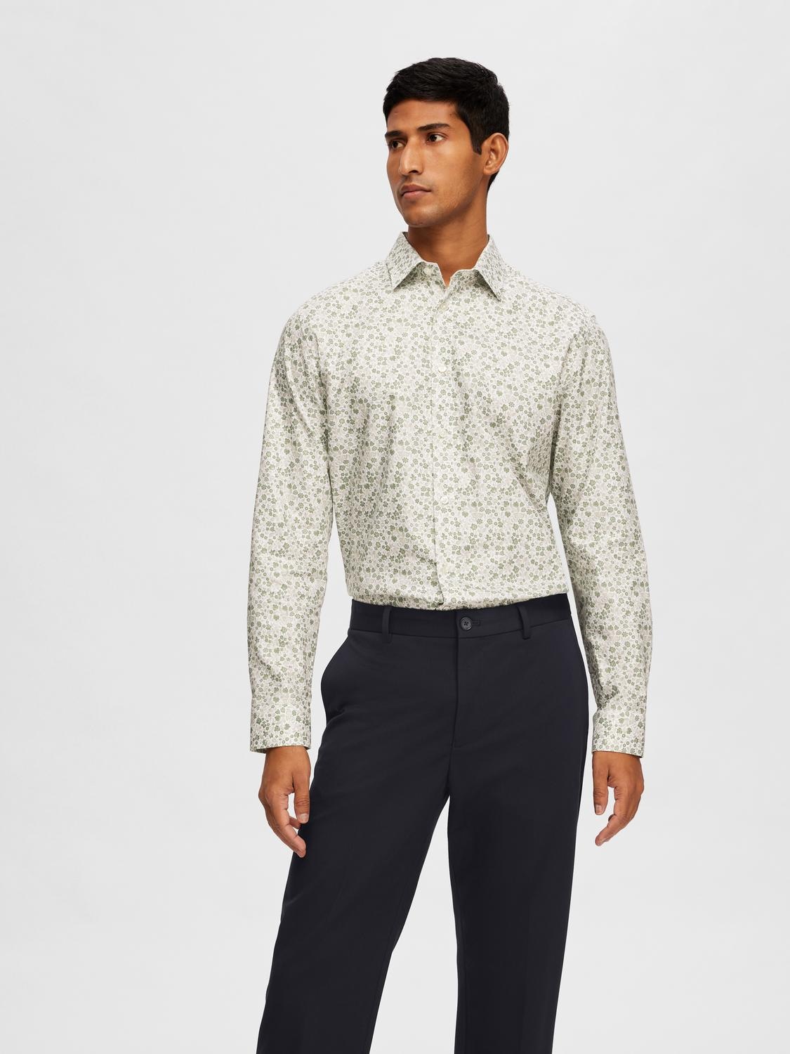 SELECTED HOMME Langarmhemd »SLHSLIMSOHO-ETHAN AOP SHIRT LS NOOS« von SELECTED HOMME