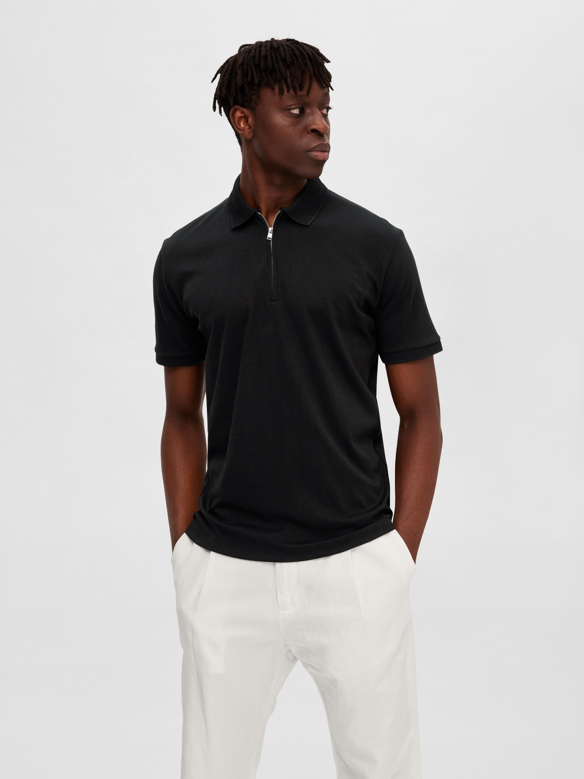 SELECTED HOMME Poloshirt »SLHFAVE ZIP SS POLO NOOS« von SELECTED HOMME