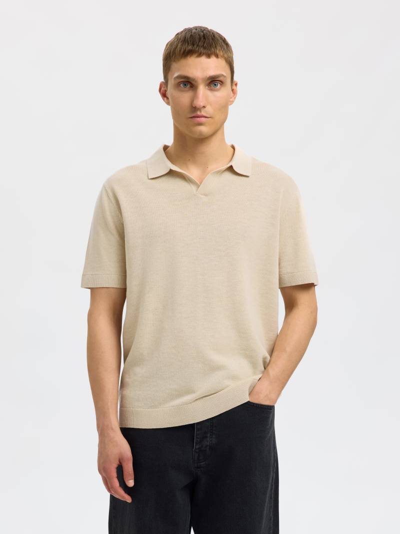 SELECTED HOMME Poloshirt »SLHMATTIS SS KNIT SUN OPEN POLO NOOS« von SELECTED HOMME