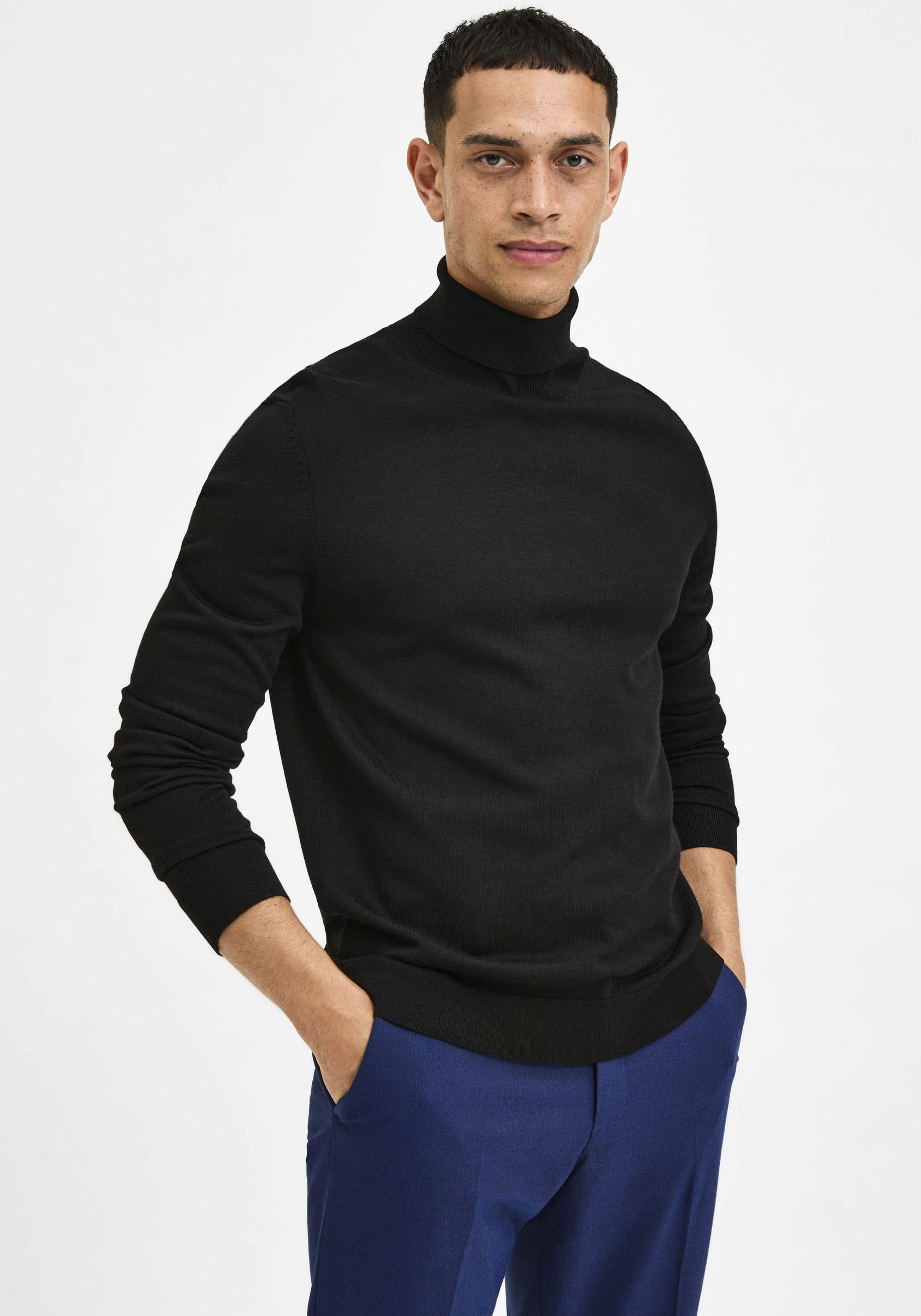 SELECTED HOMME Rollkragenpullover »TOWN MERINO COOLMAX KNIT ROLL« von SELECTED HOMME