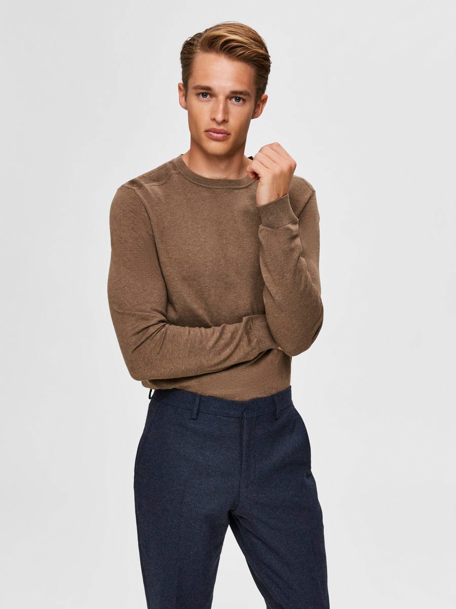 SELECTED HOMME Strickpullover »SLHBERG CREW NECK NOOS« von SELECTED HOMME