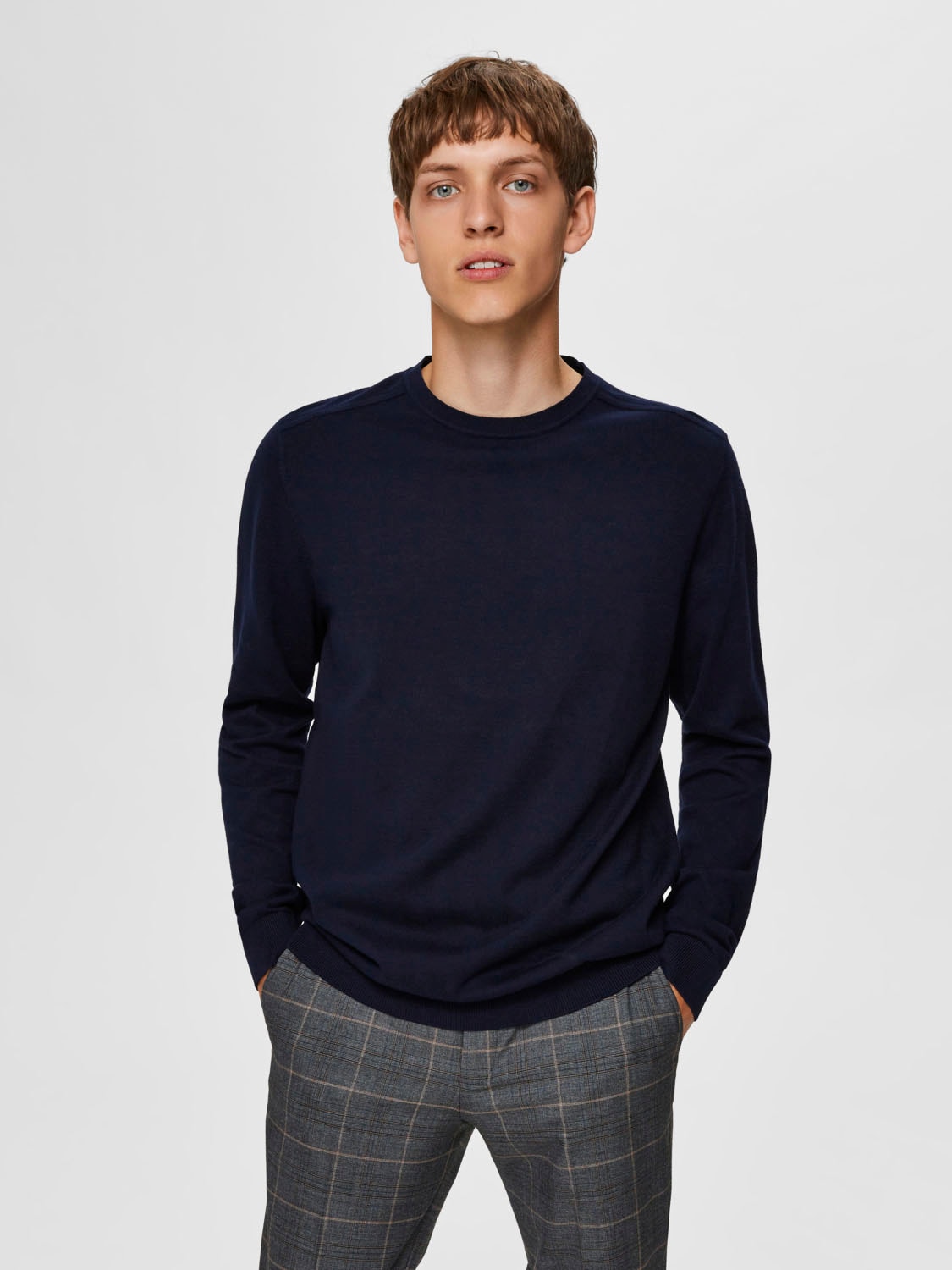 SELECTED HOMME Strickpullover »SLHBERG CREW NECK NOOS« von SELECTED HOMME