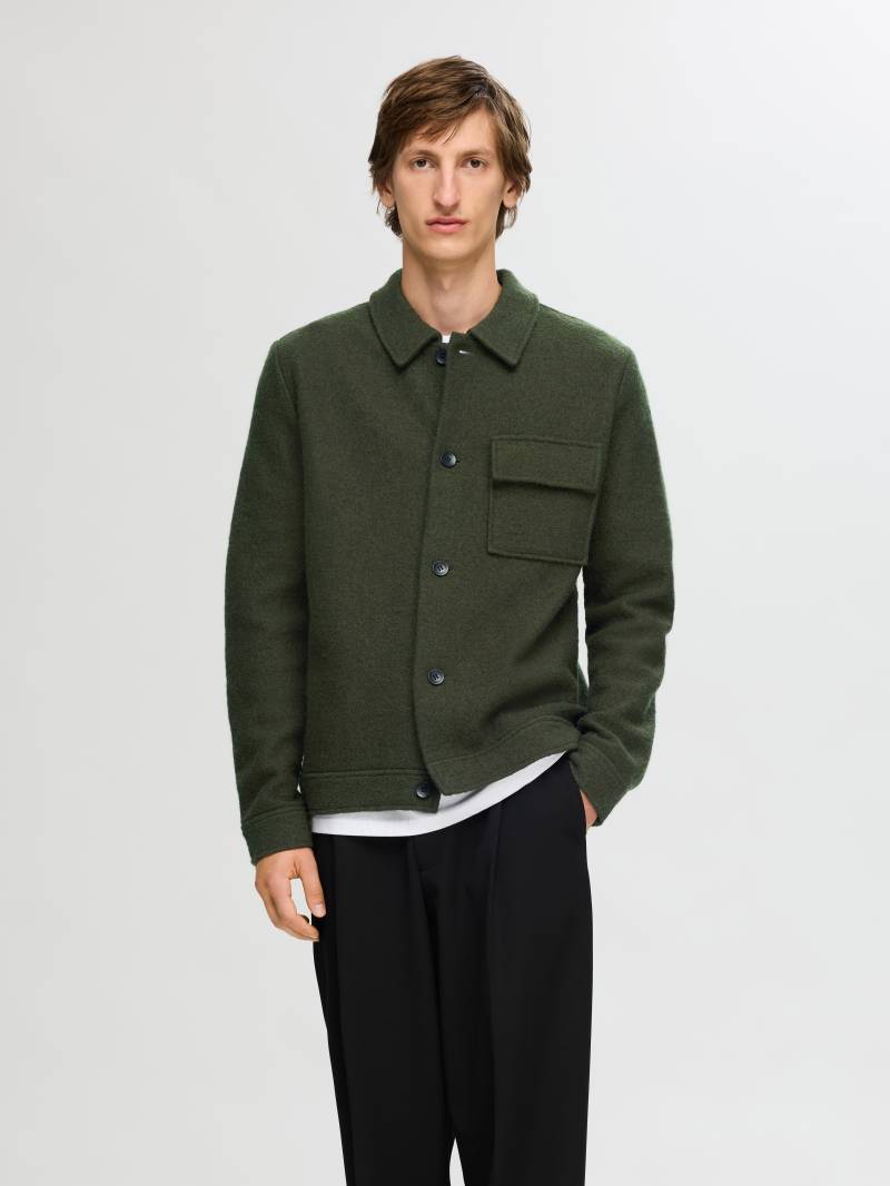 SELECTED HOMME Strickjacke »SLHNEALY LS KNIT SHIRT JACKET NOOS« von SELECTED HOMME