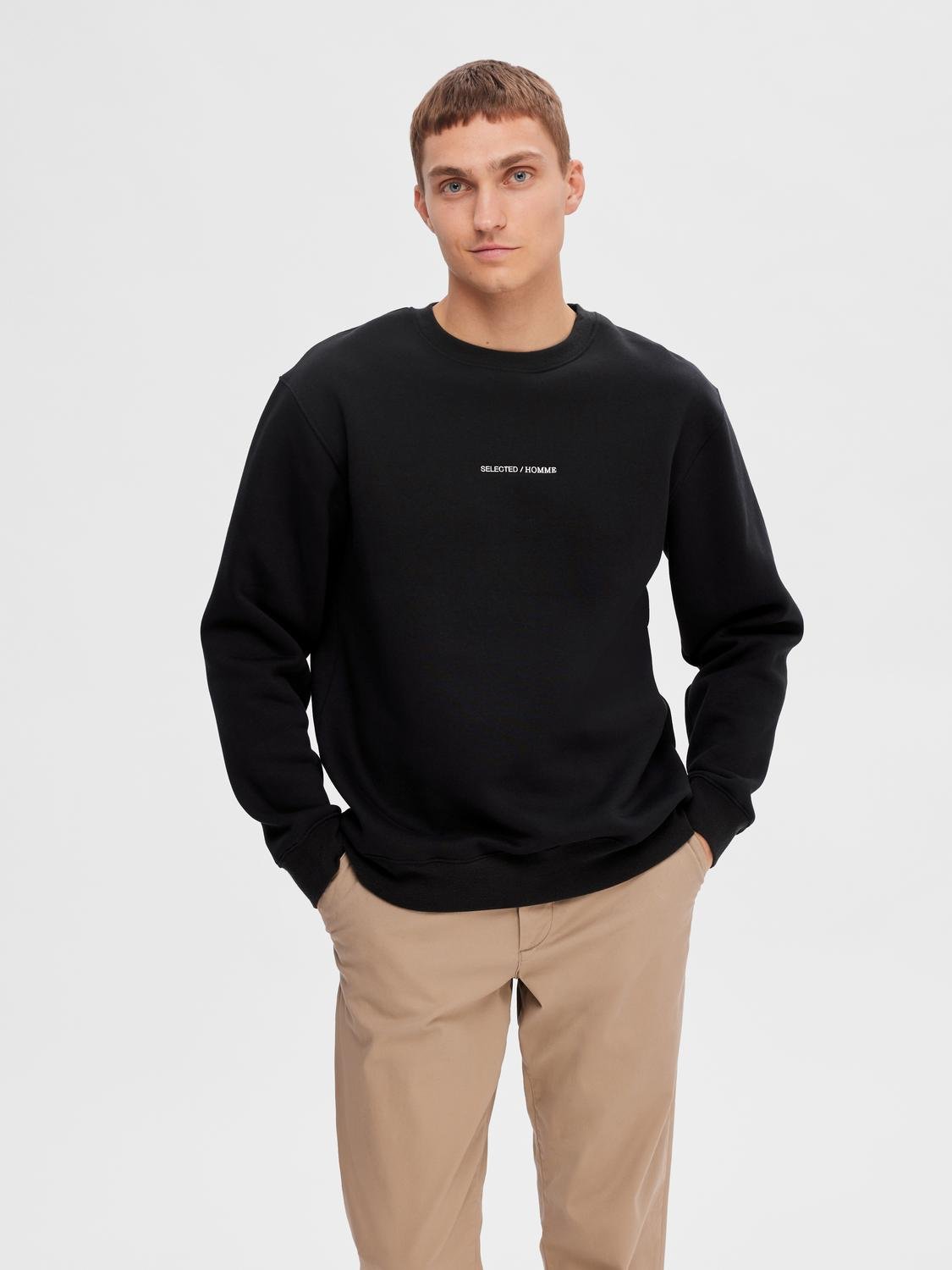 SELECTED HOMME Sweatshirt »SLHHANKIE LOGO CREW NECK SWEAT NOOS« von SELECTED HOMME