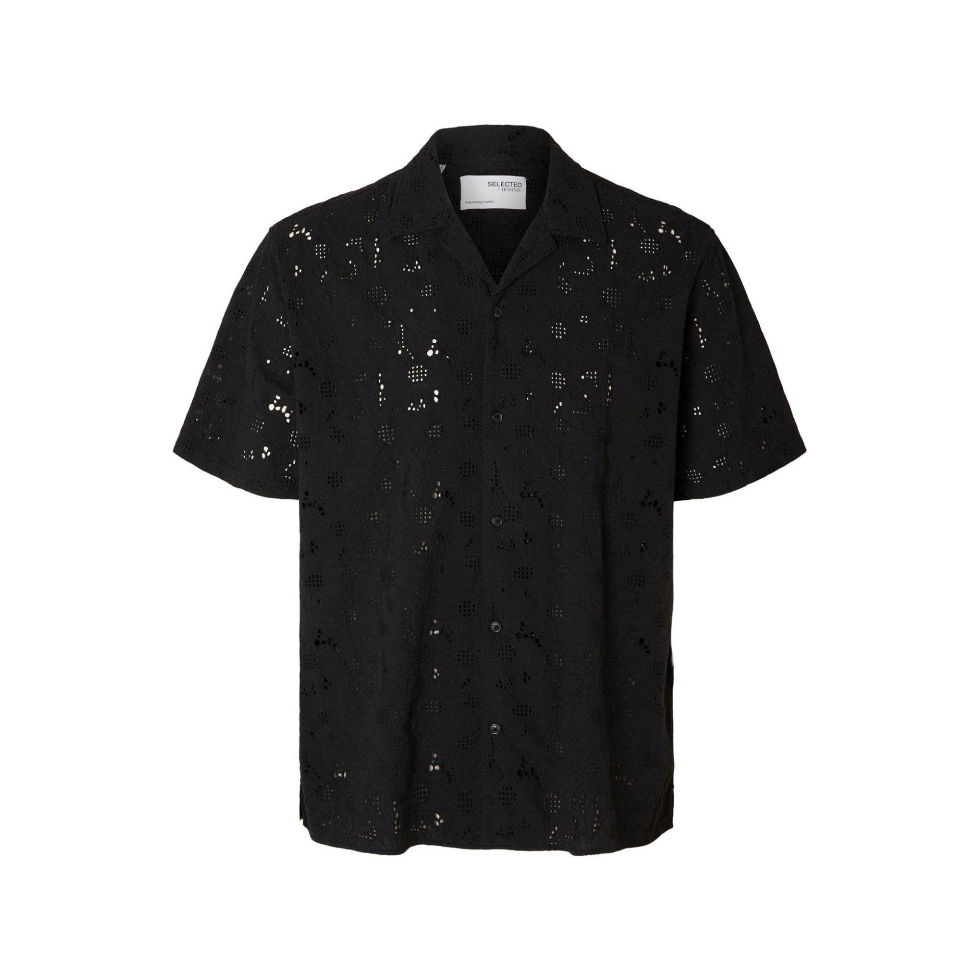 Hemd, Kurzarm Herren Black XL von SELECTED