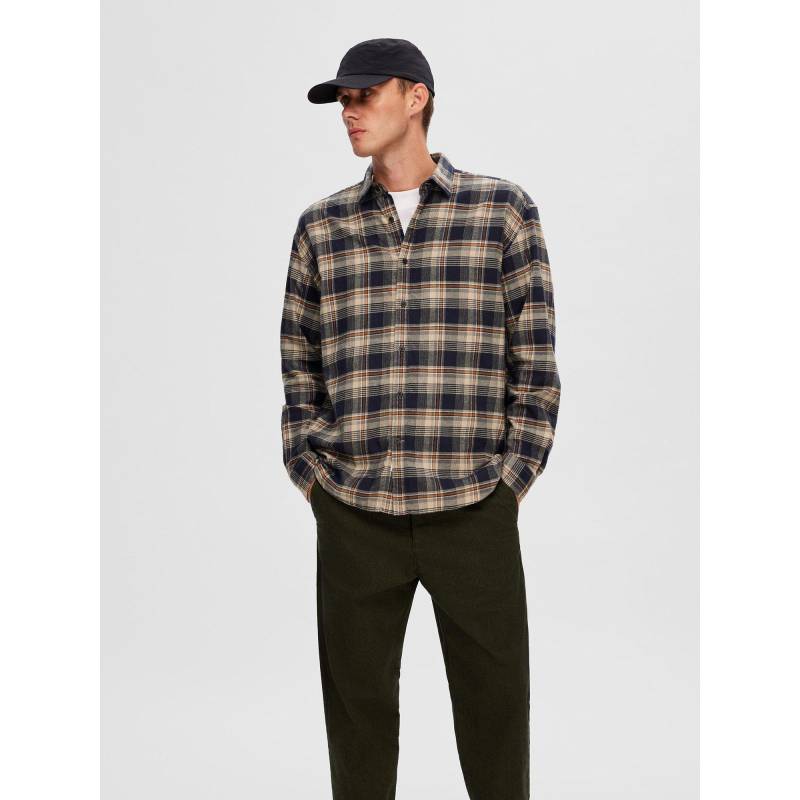 Hemd, Langarm Herren Blau XL von SELECTED