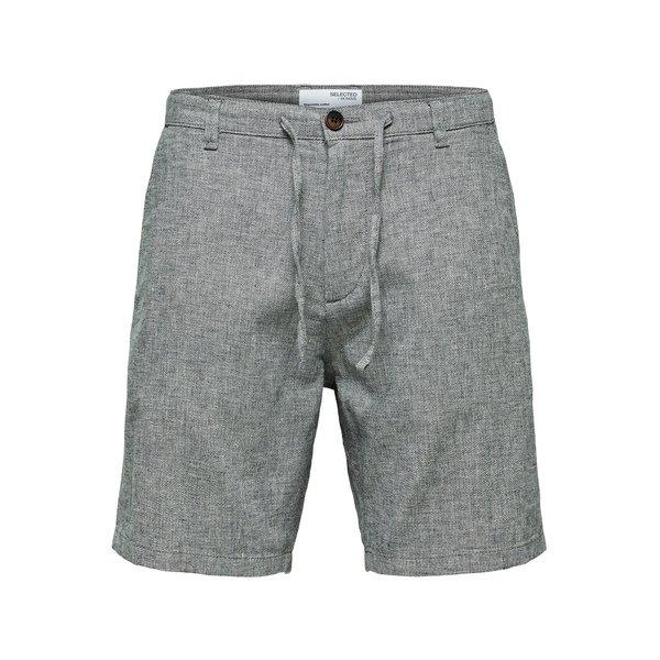 Leinen-shorts Herren Blau Bunt S von SELECTED