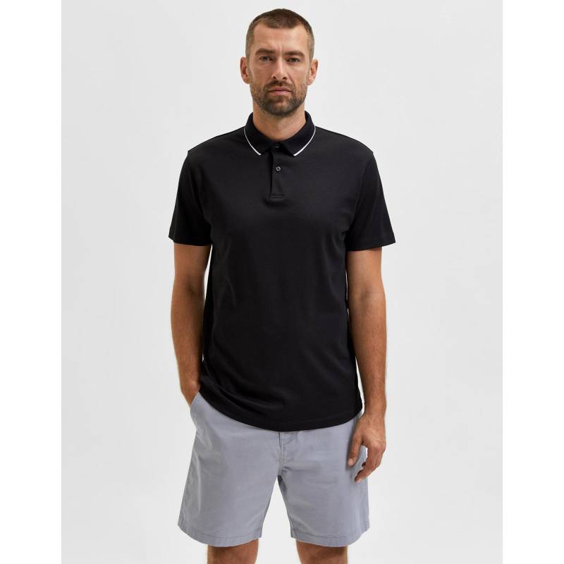 Poloshirt, Kurzarm Herren Black XL von SELECTED