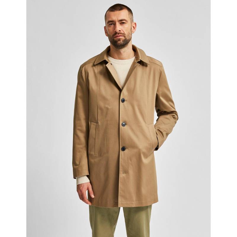 Mantel Herren Beige S von SELECTED