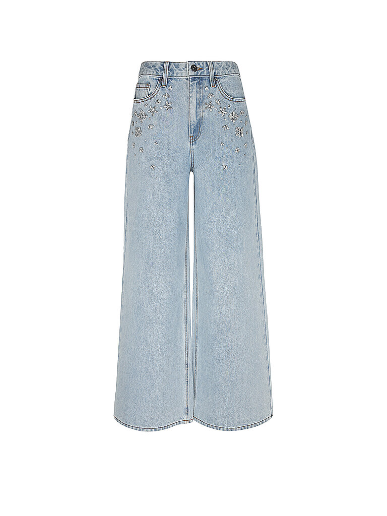 SELF-PORTRAIT Jeans Flared Fit hellblau | 28 von SELF-PORTRAIT