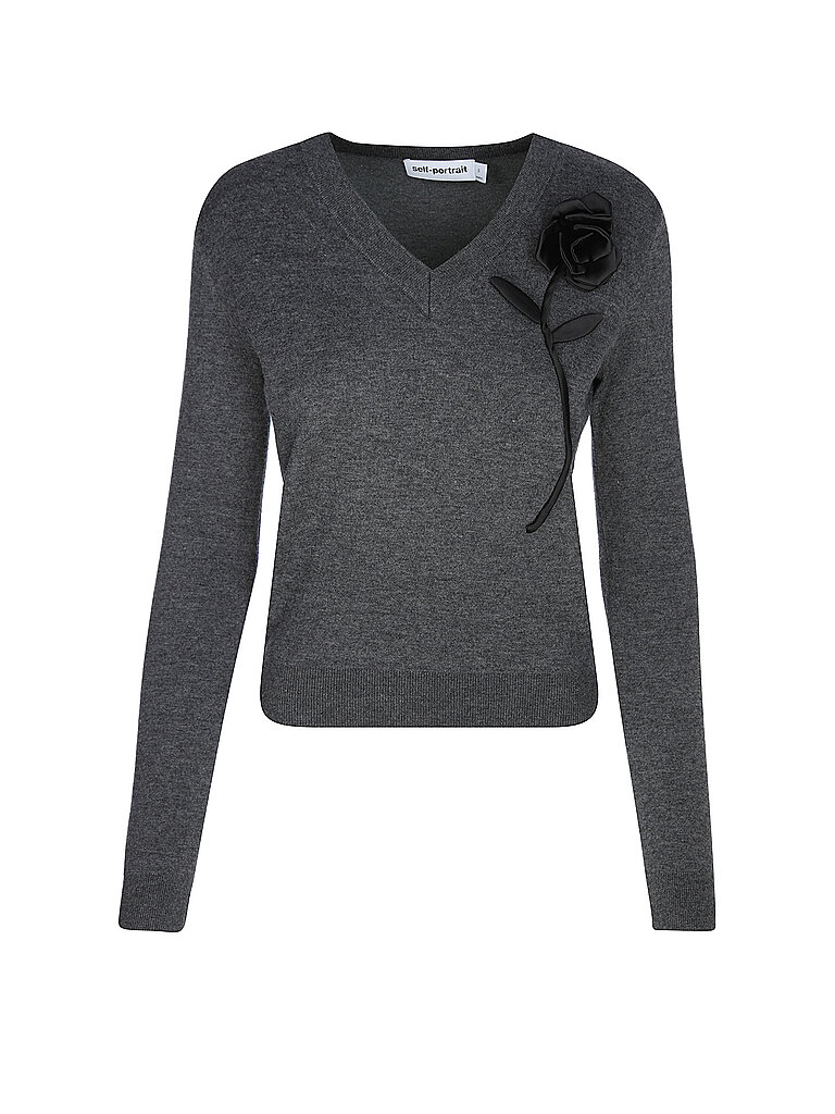 SELF-PORTRAIT Pullover grau | M SELF-PORTRAIT Pullover grau | M von SELF-PORTRAIT