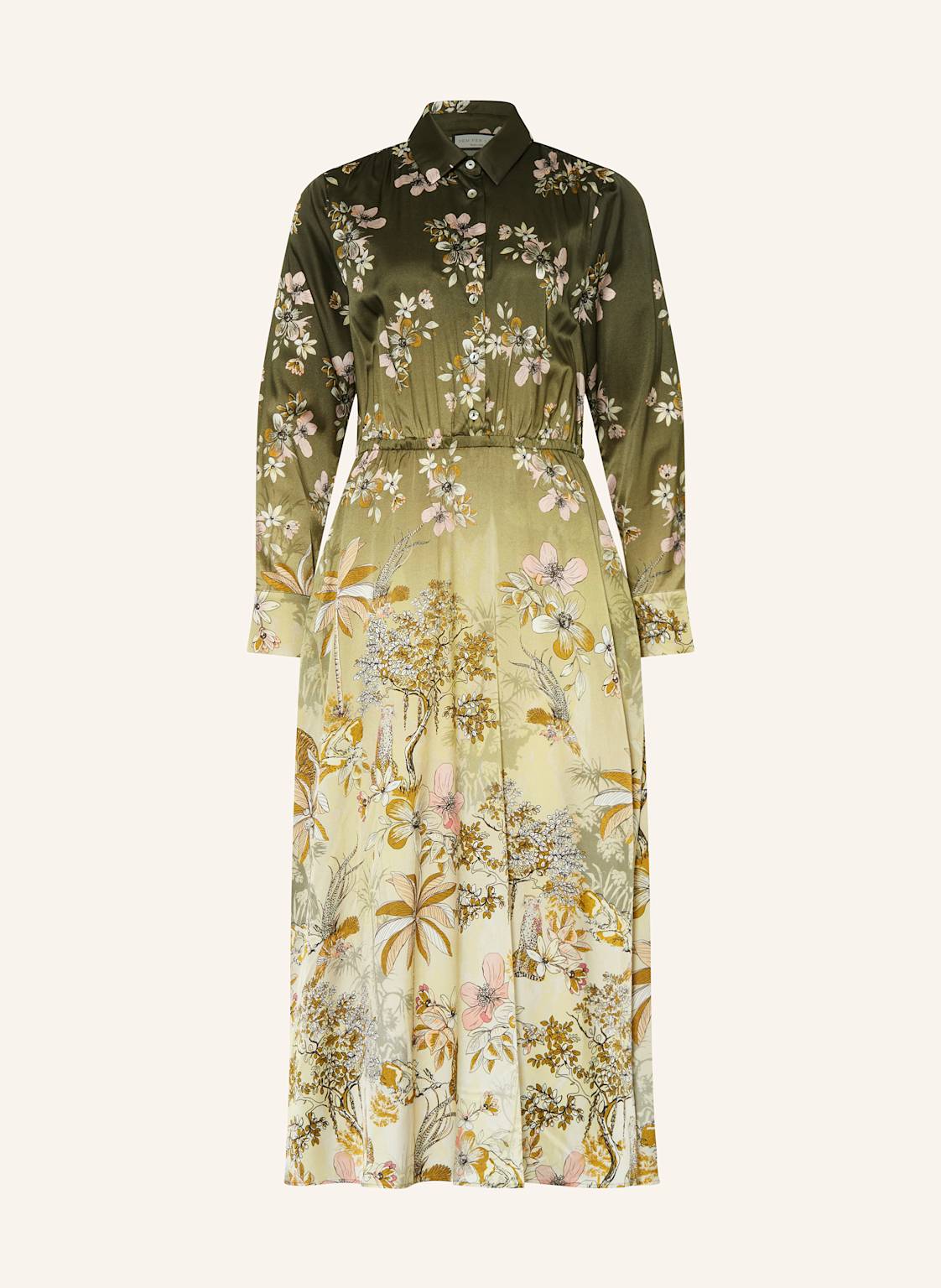 Sem Per Lei Hemdblusenkleid Aus Satin Mit Seide gruen Sem Per Lei Hemdblusenkleid Aus Satin Mit Seide gruen von SEM PER LEI