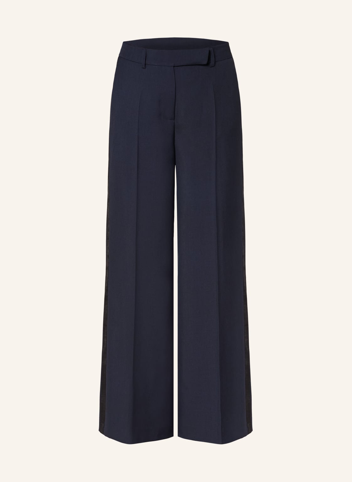 Sem Per Lei Marlenehose Mit Galonstreifen blau Sem Per Lei Marlenehose Mit Galonstreifen blau von SEM PER LEI