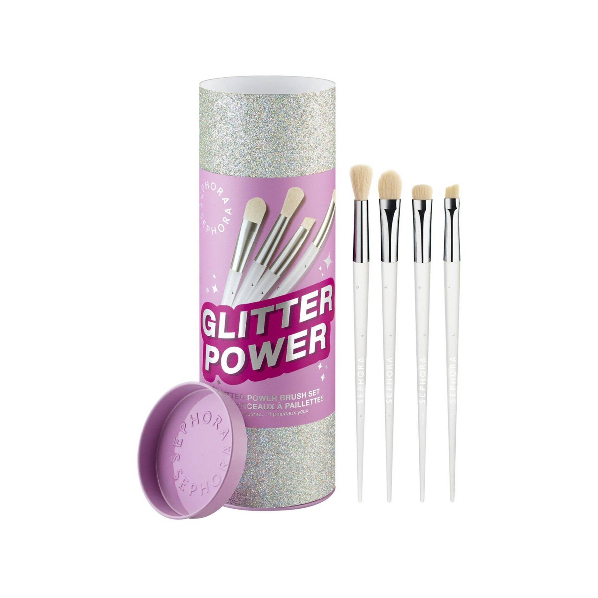 Glitter Power Brush Set - Set Mit 4 Augenpinseln Damen Fantasie 4 pezzi