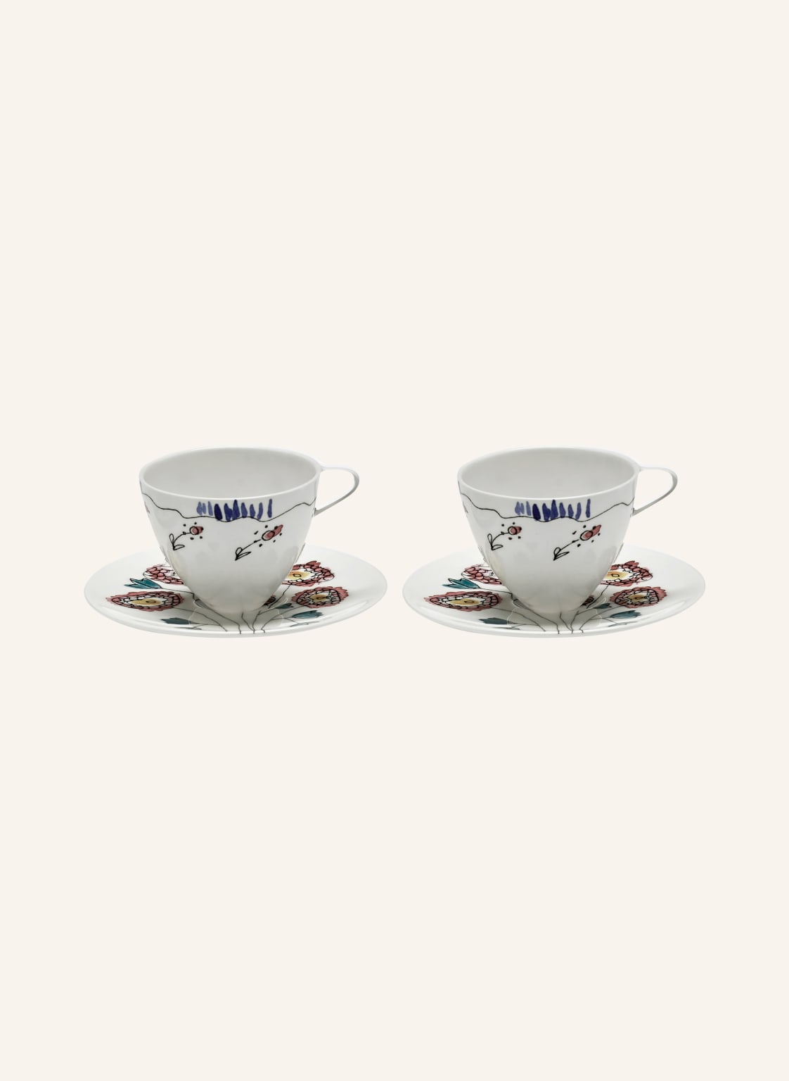 Serax 2er-Set Espressotassen Marni Anemone Milk Mit Untertasse weiss Serax 2er-Set Espressotassen Marni Anemone Milk Mit Untertasse weiss von SERAX