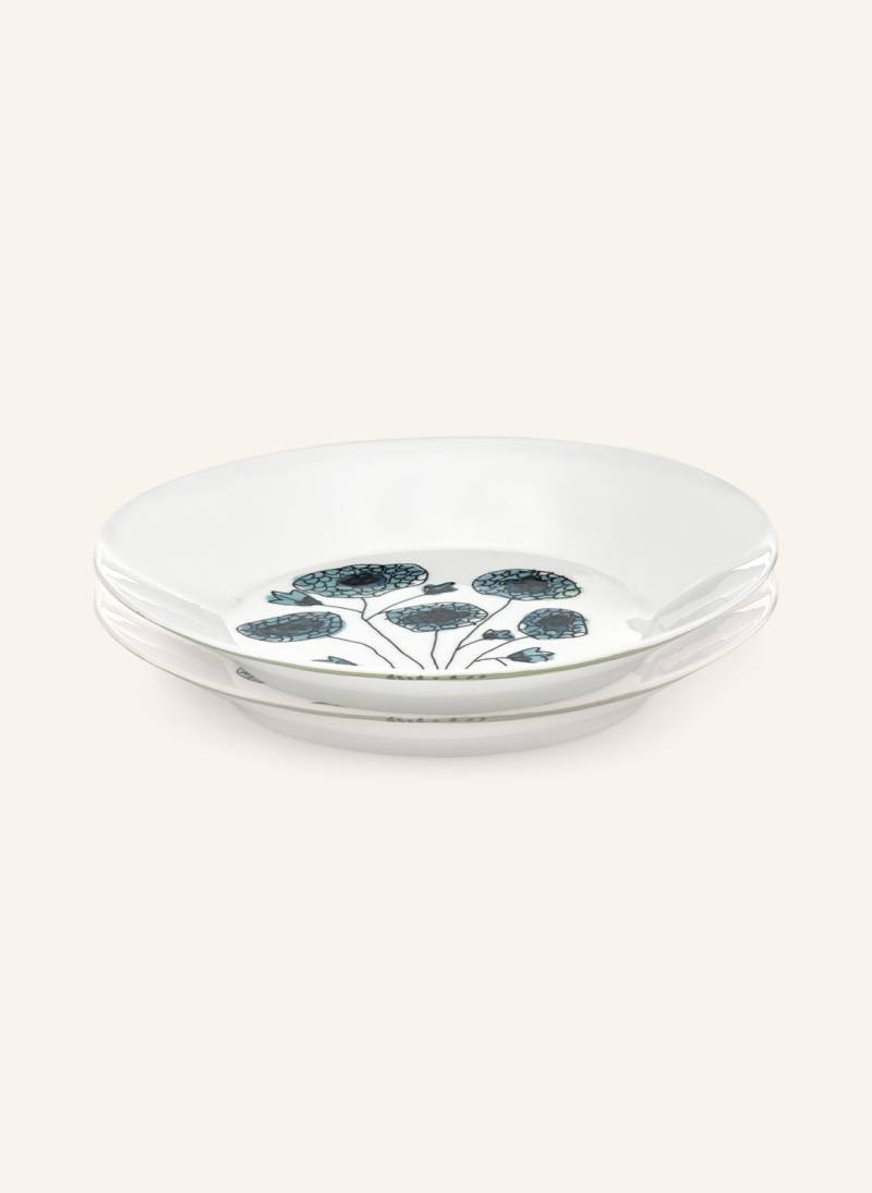 Serax 2er-Set Speiseteller Midnight Flowers Anemone M weiss von SERAX