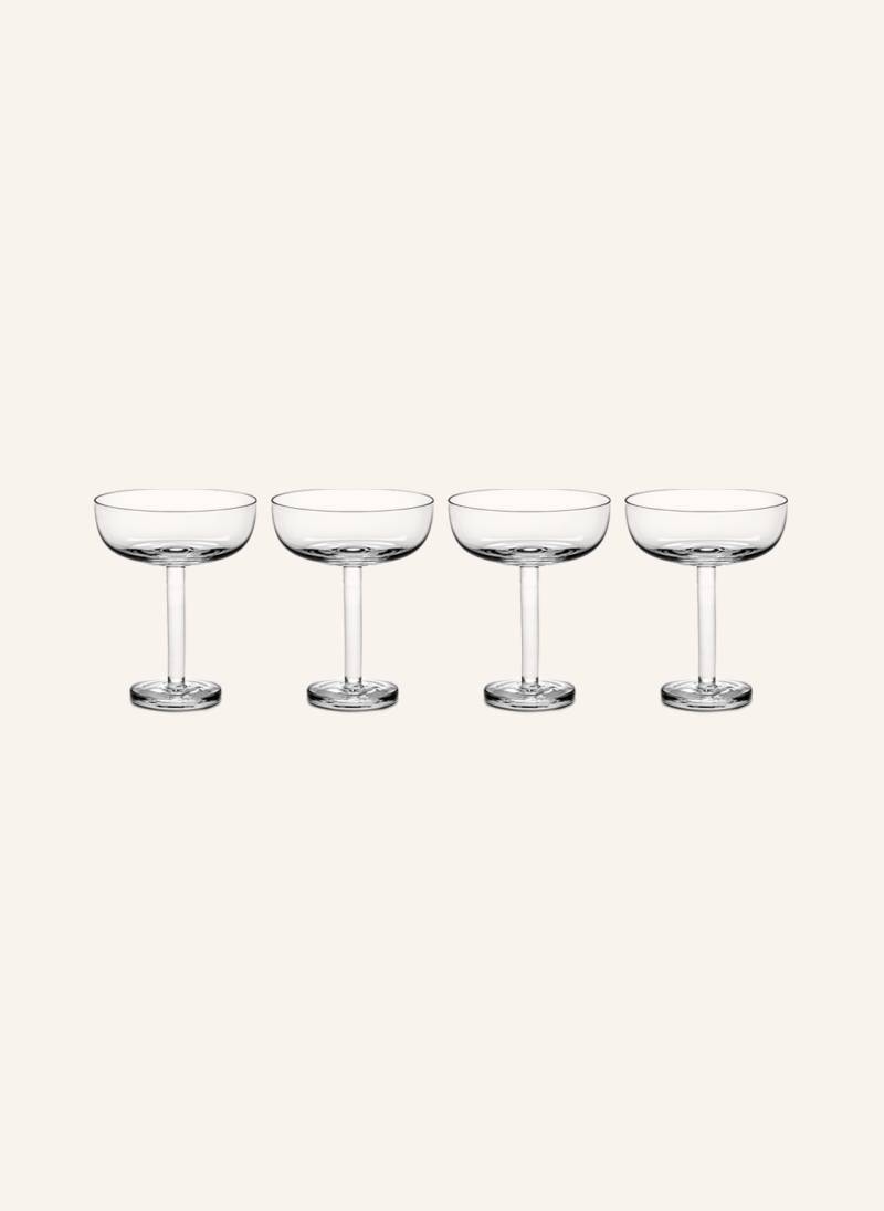 Serax 4er-Set Champagnergläser Base transparent von SERAX