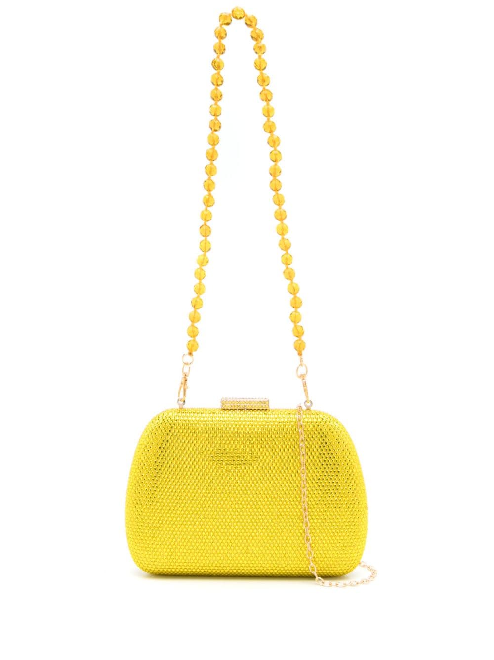 SERPUI Ang crystal-embellished clutch bag - Yellow von SERPUI