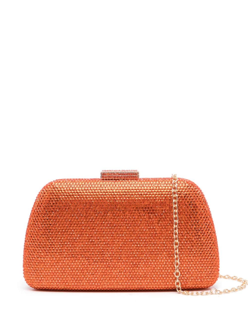 SERPUI Josephine rhinestone-embellished clutch bag - Orange von SERPUI