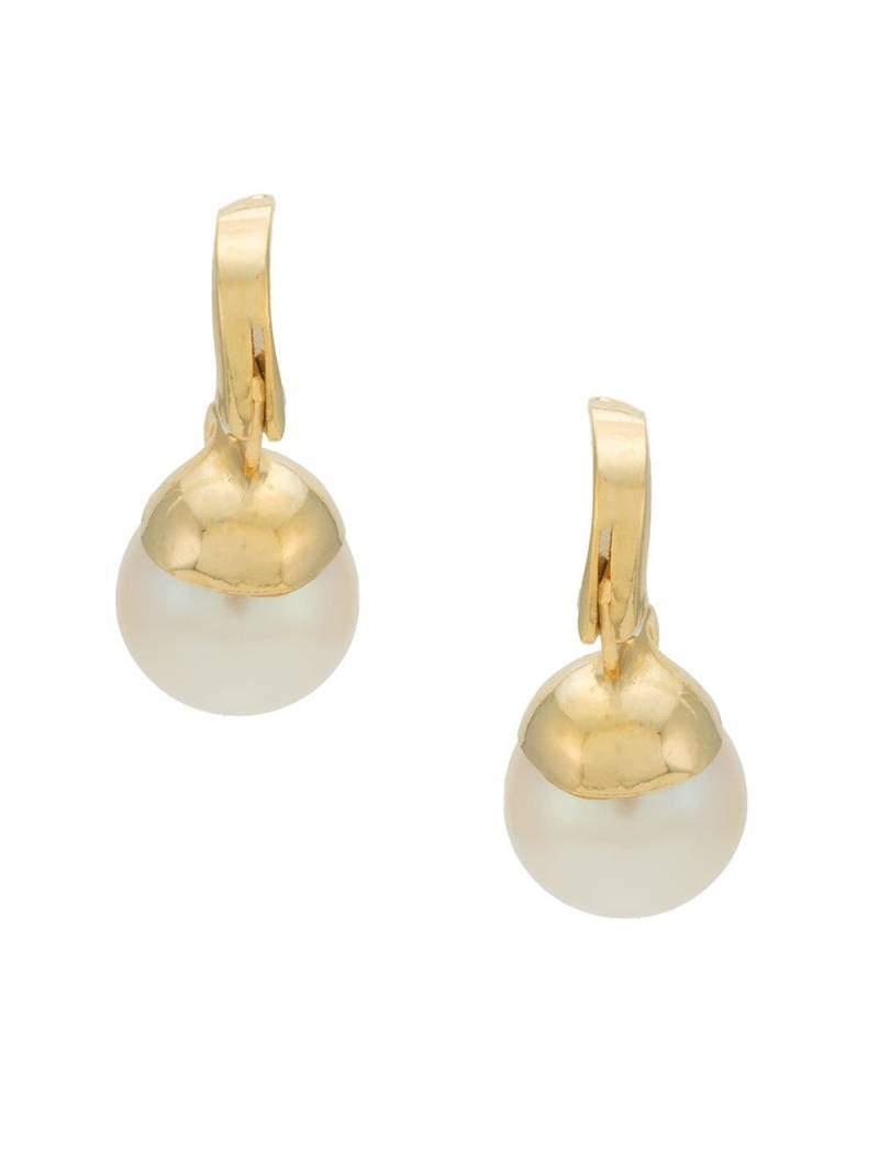 SERPUI pearl embellished earrings - Gold von SERPUI