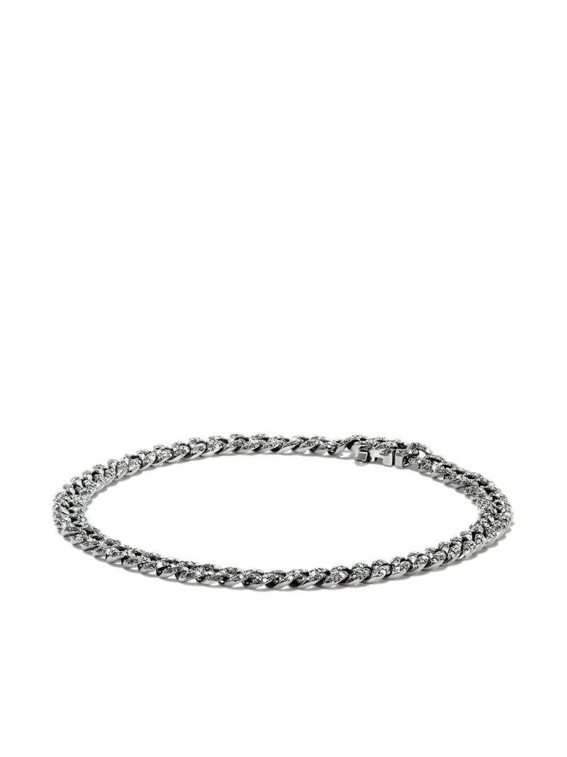 SHAY 18kt white gold diamond flat link bracelet - Silver von SHAY