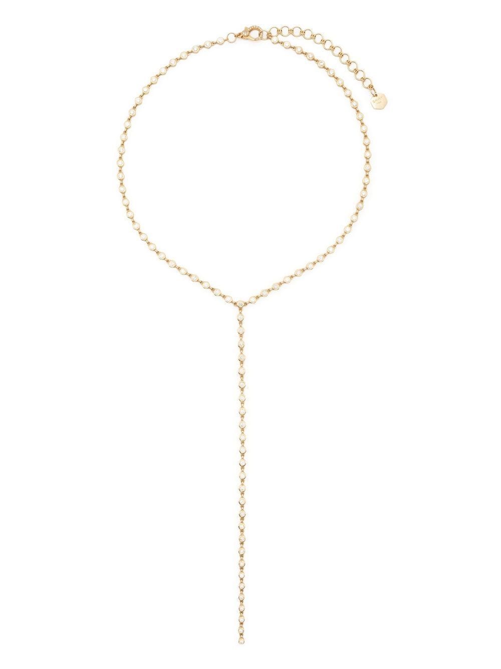 SHAY 18kt yellow gold diamond lariat necklace von SHAY