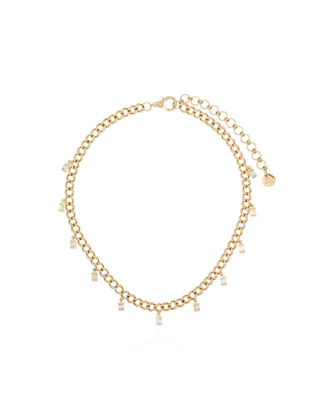 SHAY 18kt yellow gold diamond link choker von SHAY