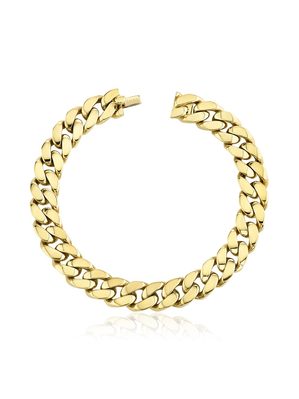 SHAY 18kt yellow gold flat link bracelet von SHAY