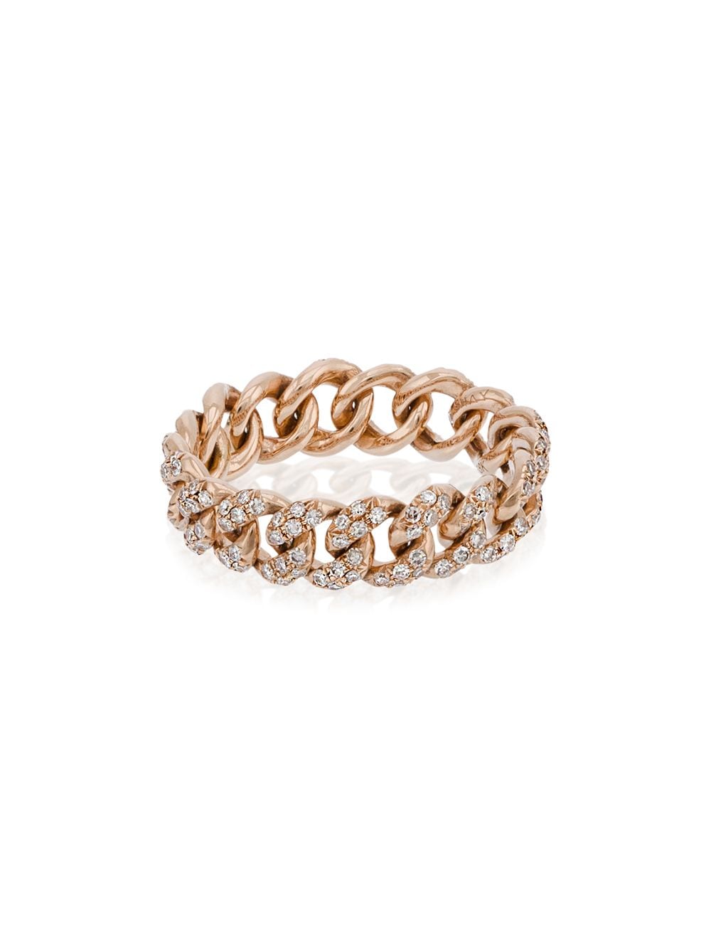 SHAY Essential diamond link ring - Metallic von SHAY