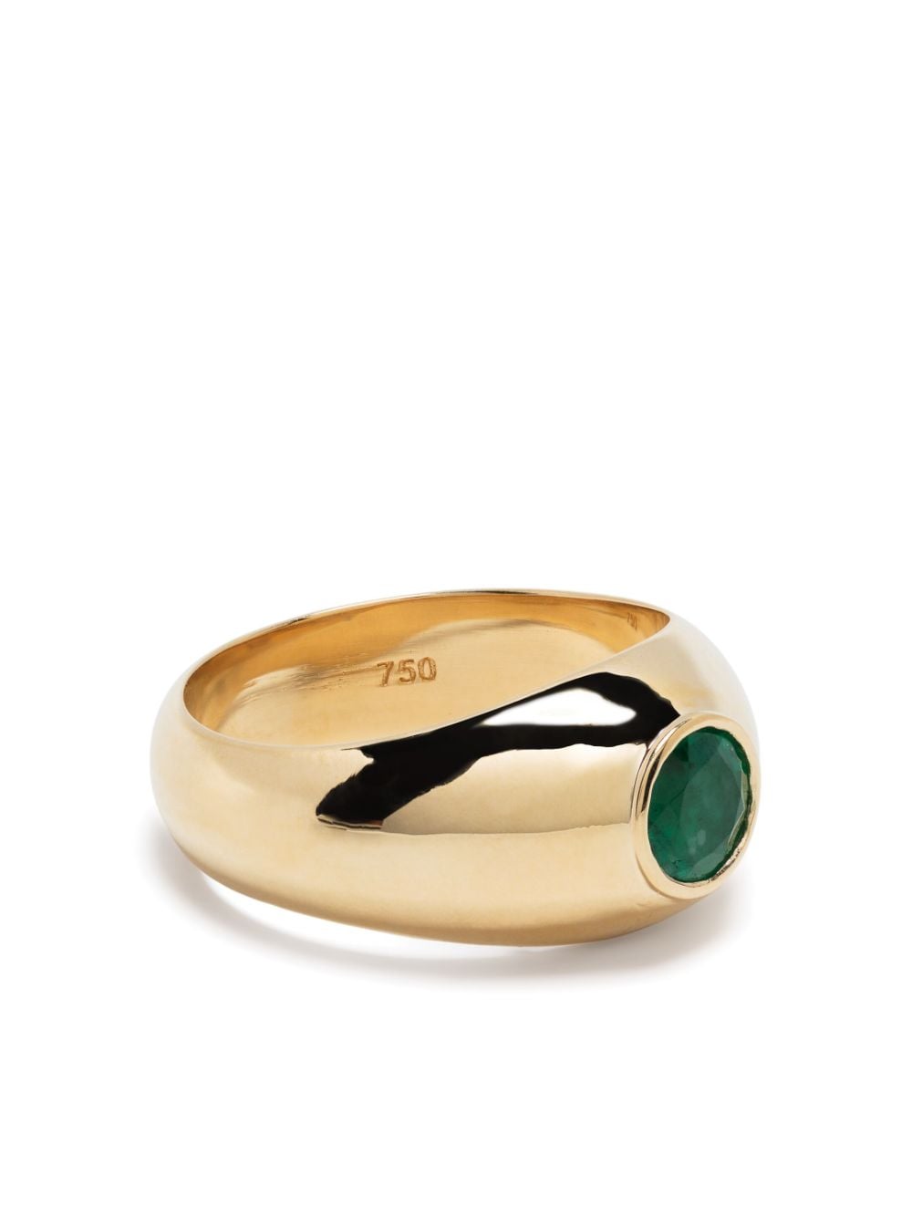 SHAY emerald signet ring - Gold von SHAY