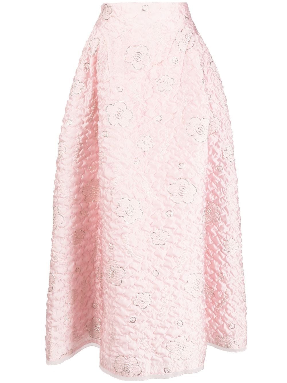 SHIATZY CHEN A-line jacquard midi skirt - Pink von SHIATZY CHEN
