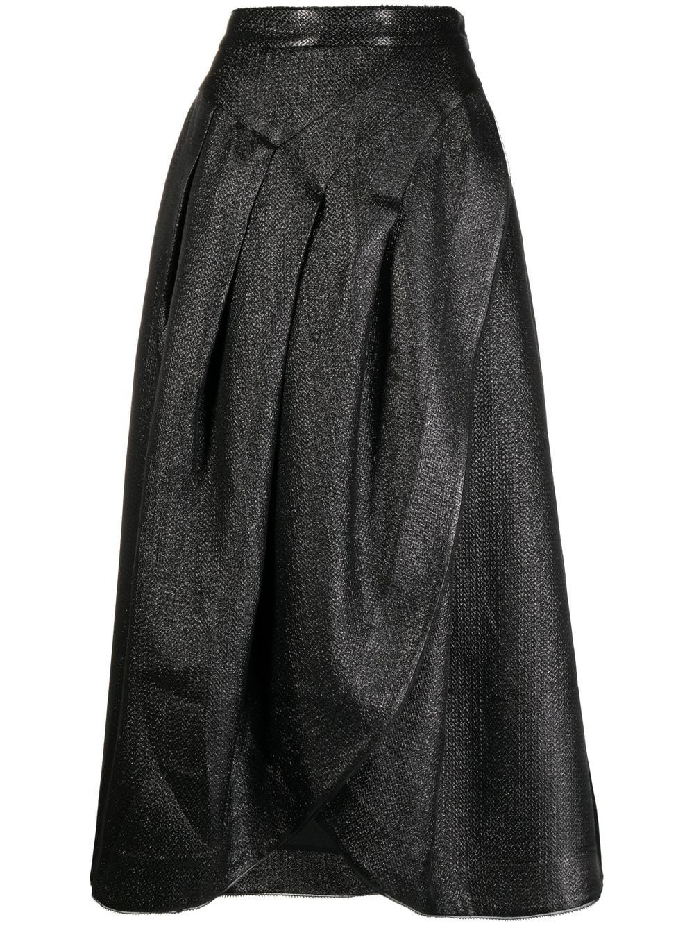 SHIATZY CHEN Genisis asymmetric wrap skirt - Black von SHIATZY CHEN