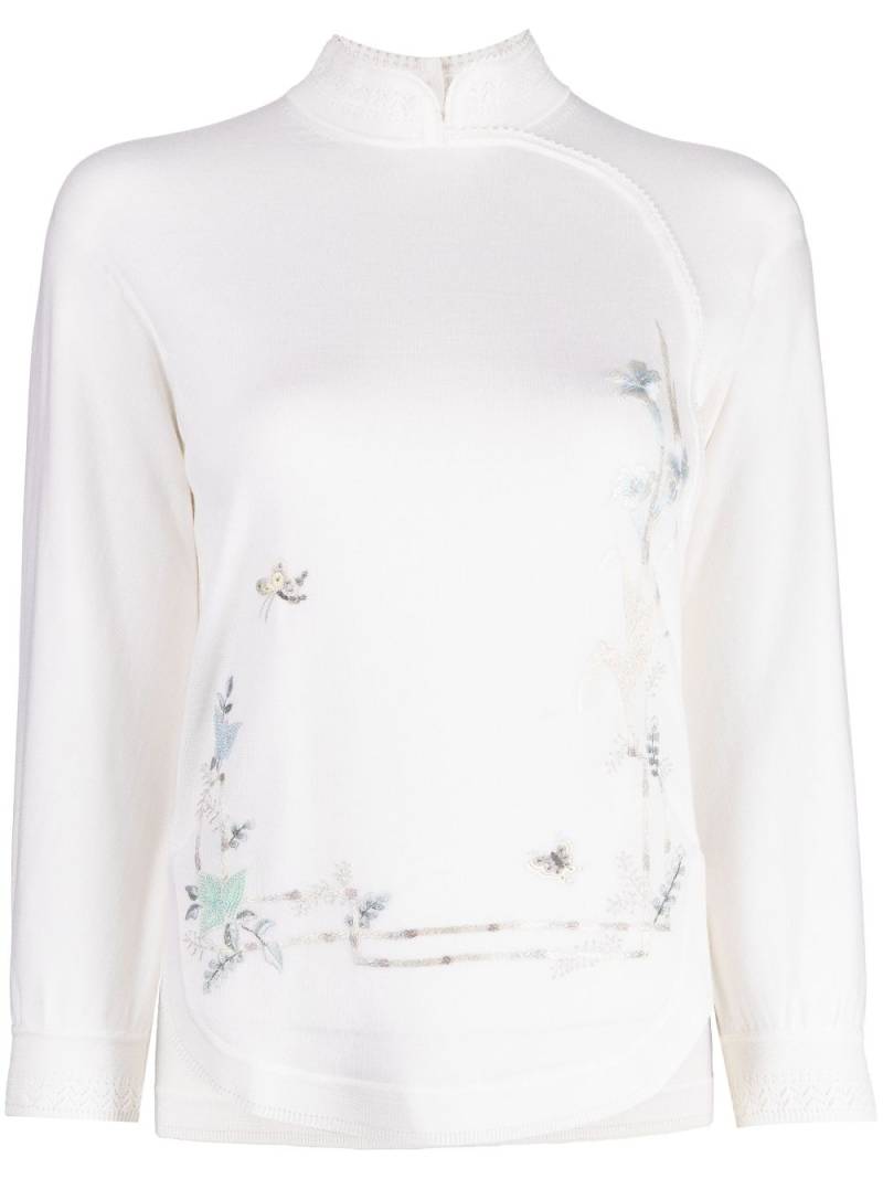 SHIATZY CHEN Renascent Collection floral-print jumper - White von SHIATZY CHEN