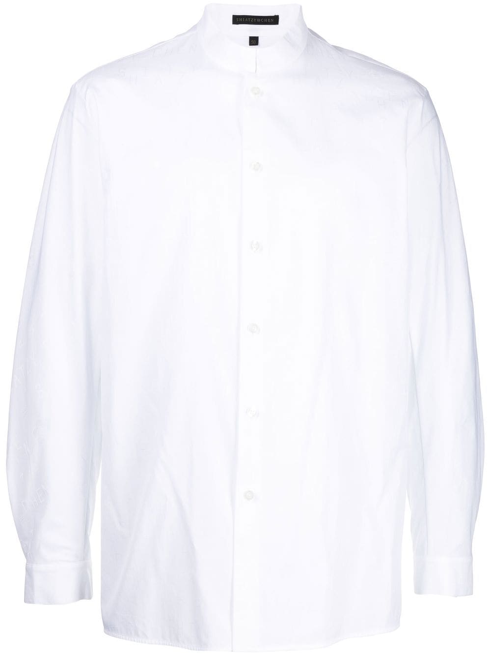 SHIATZY CHEN collarless cotton shirt - White von SHIATZY CHEN