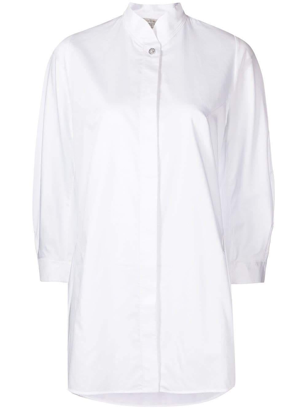 SHIATZY CHEN cotton mandarin-collar shirt - White von SHIATZY CHEN