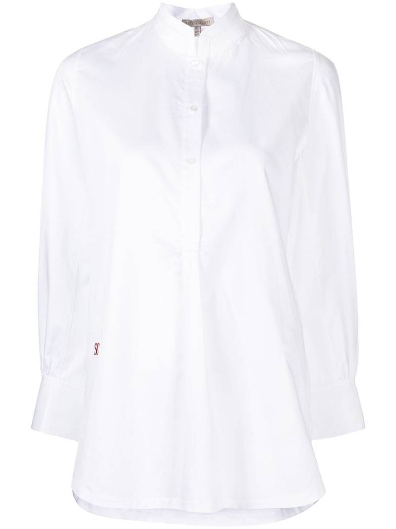 SHIATZY CHEN cotton mandarin-collar shirt - White von SHIATZY CHEN