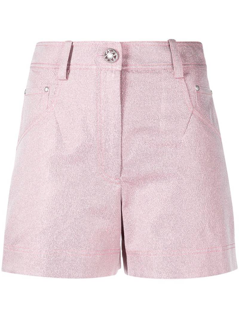 SHIATZY CHEN glittered denim shorts - Pink von SHIATZY CHEN