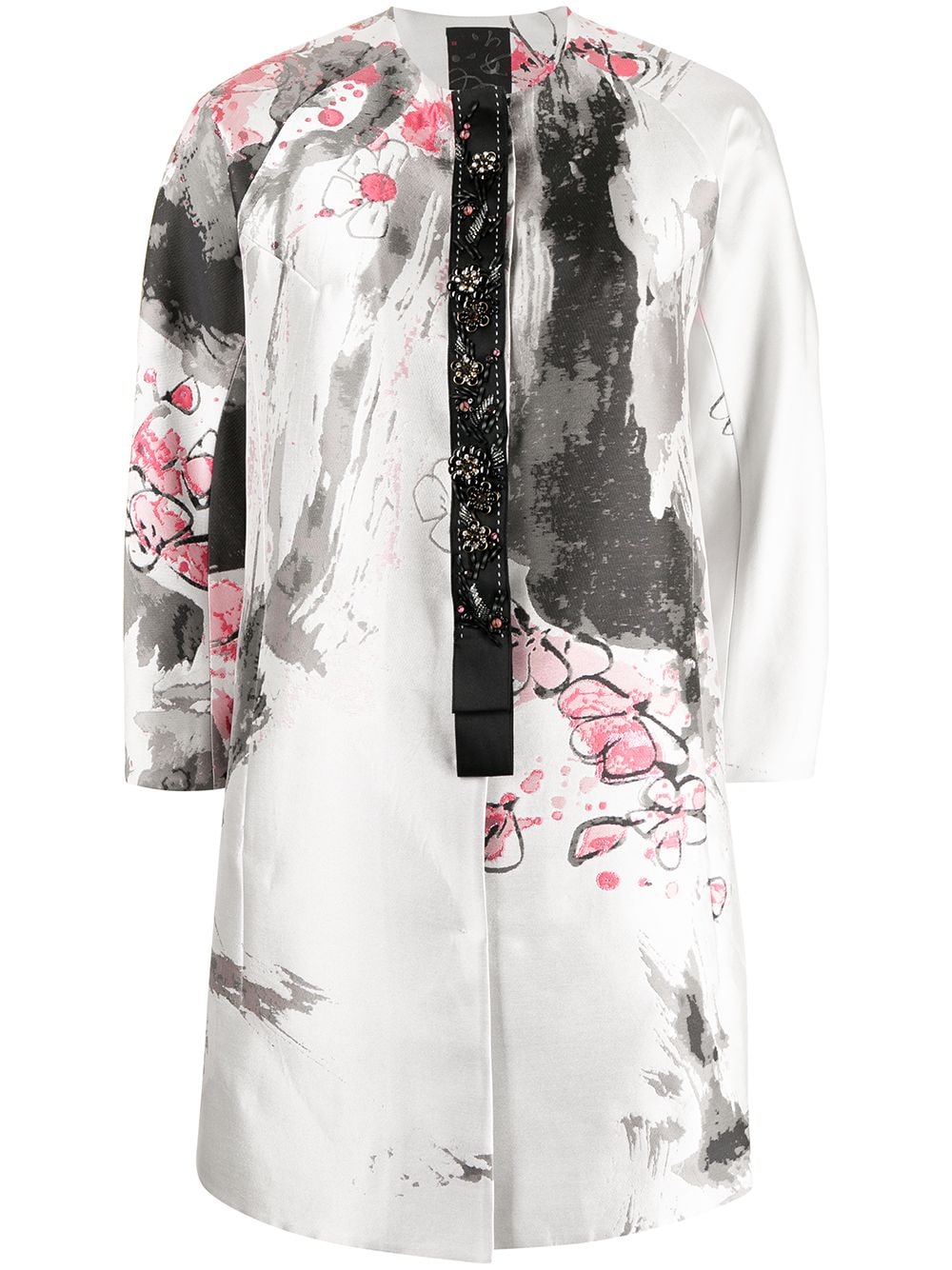 SHIATZY CHEN jacquard printed coat - White von SHIATZY CHEN