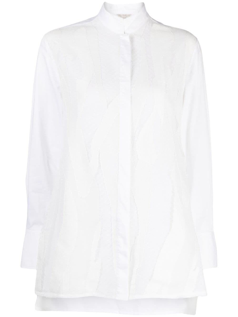 SHIATZY CHEN lace-detailing long-sleeve shirt - White von SHIATZY CHEN