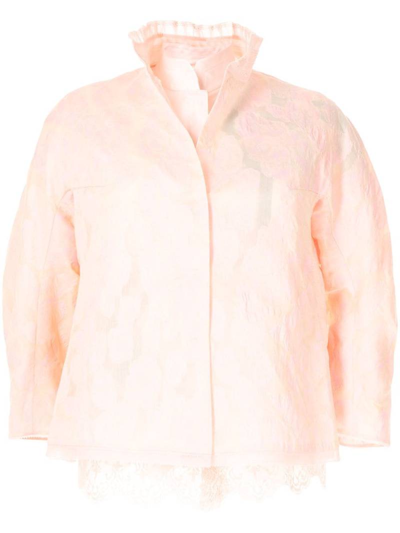 SHIATZY CHEN layered jacquard jacket - Pink von SHIATZY CHEN