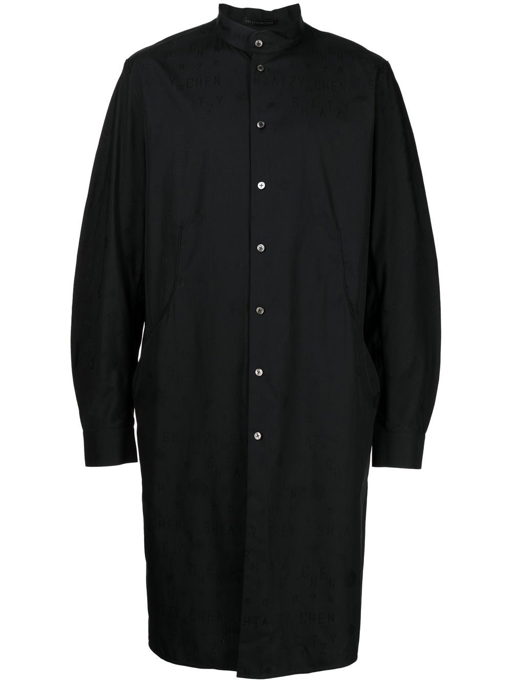 SHIATZY CHEN long high-neck shirt - Black von SHIATZY CHEN